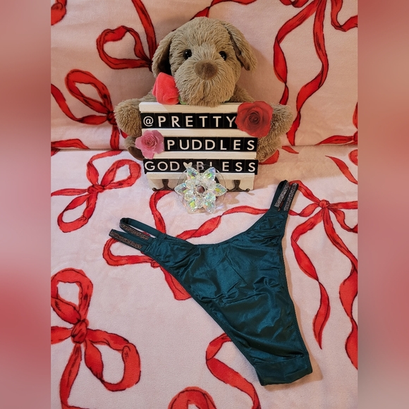 💚 XXL VS Very Sexy Double Strap Shine Strap Brazilian Panty 💚 - Picture 7 of 16